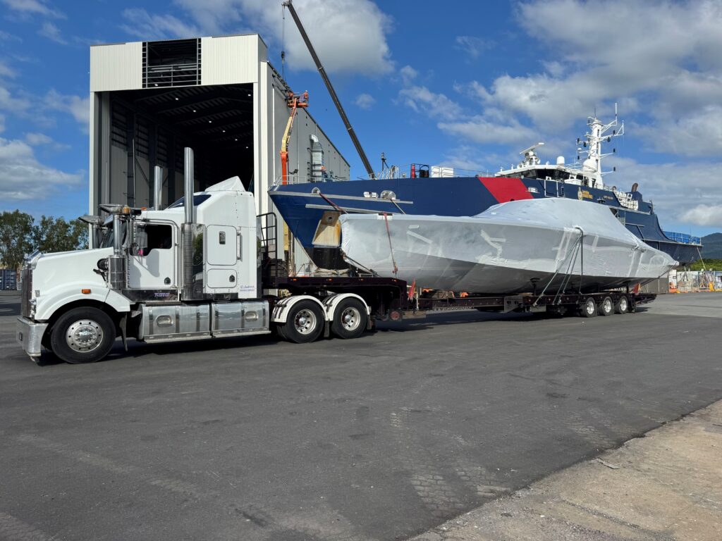 60ft Windy Tender Boat - From Waterways to Highways 60ft Windy Tender Boat - From Waterways to Highways